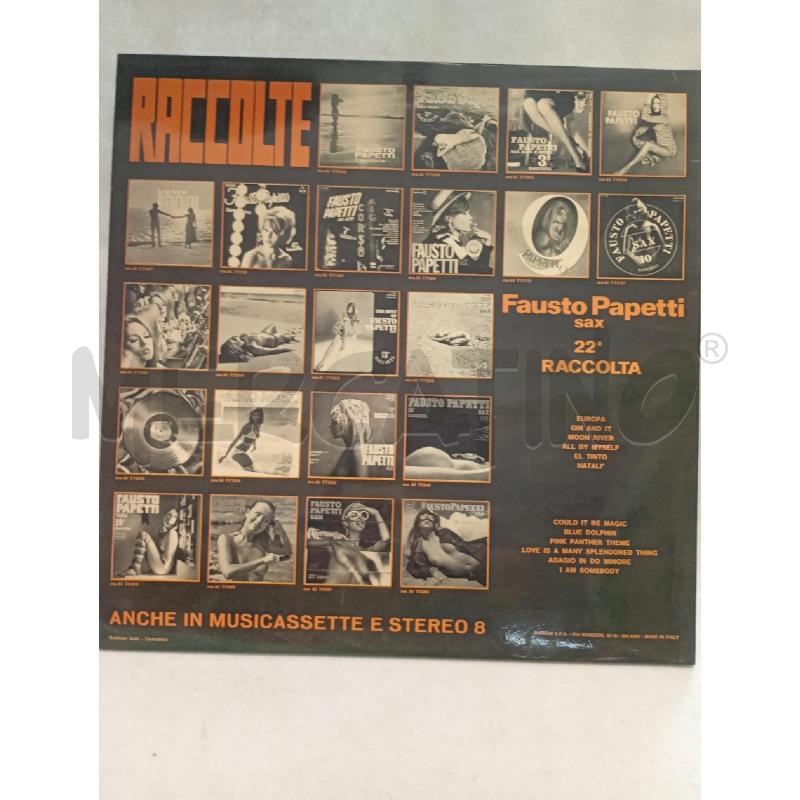 VINILE 33 GIRI FAUSTO PAPETTI 22 RACCOLTA  | Mercatino dell'Usato Leini' 2