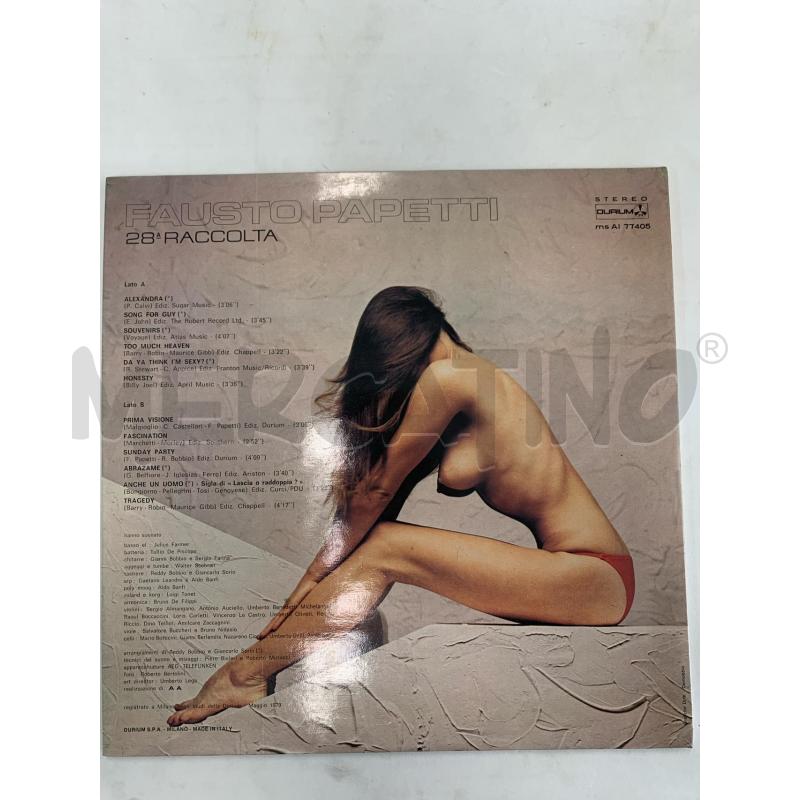 VINILE 33 GIRI FAUSTO PAPETTI 28 RACCOLTA  | Mercatino dell'Usato Leini' 2