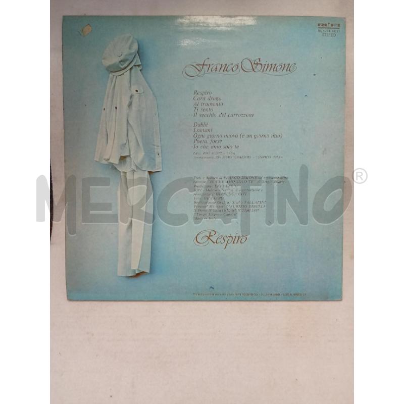 VINILE 33 GIRI FRANCO SIMOME RESPIRO | Mercatino dell'Usato Leini' 2