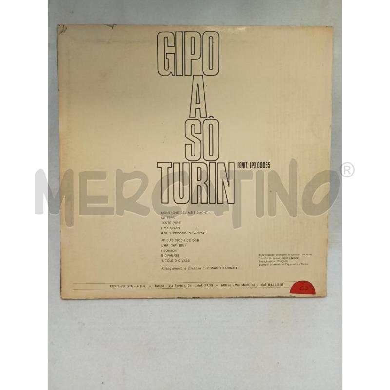VINILE 33 GIRI GIPO FARASSINO A SO TURIN | Mercatino dell'Usato Leini' 2