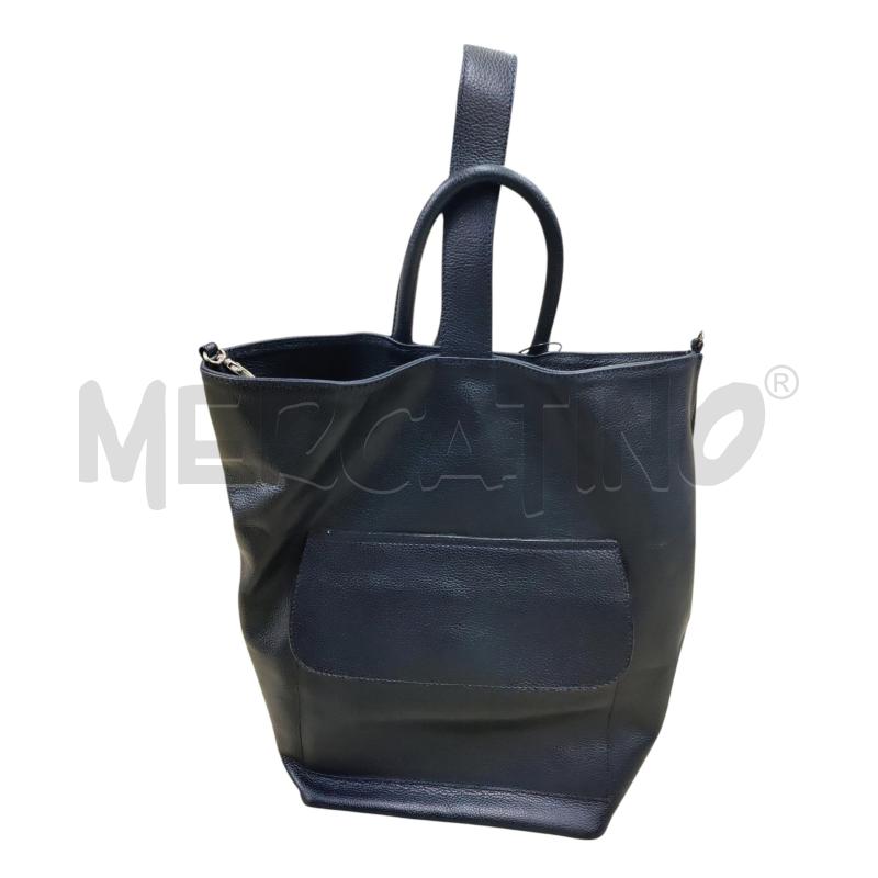 ZAINO DONNA AMEDEO VERA PELLE BLU | Mercatino dell'Usato Leini' 1