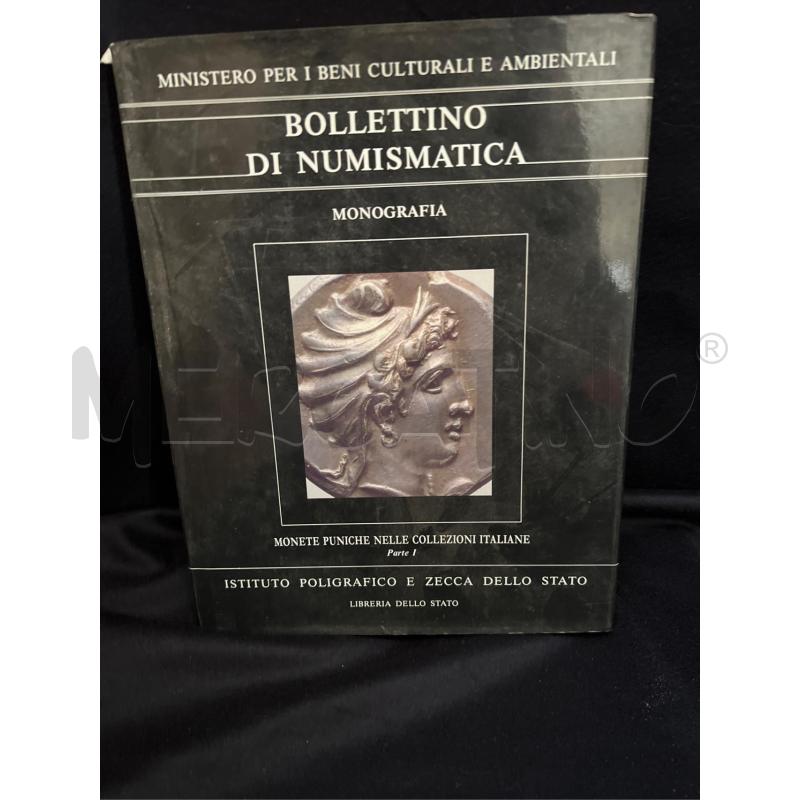 BOLL. NUMISMATICA MONOGRAFIA MONETE PUNICE NELLA COLLEZIONE ITALIANAN PARTE 1 | Mercatino dell'Usato Osasco 1