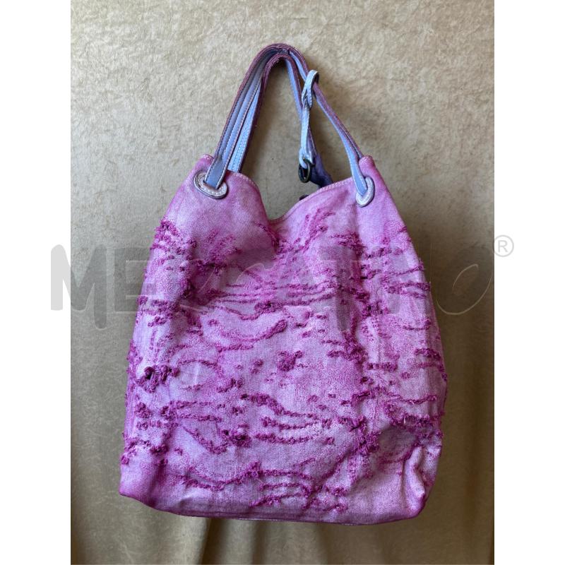 BORSA DONNA CATERINA LUCCHI VIOLA JEANS STRAPPETTI Mercatino