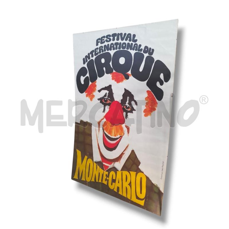 MANIFESTO FESTIVAL INTERNATIONAL D CIRQUE MONTECARLO  ITALO BAZZOLI 78X120 | Mercatino dell'Usato Osasco 3