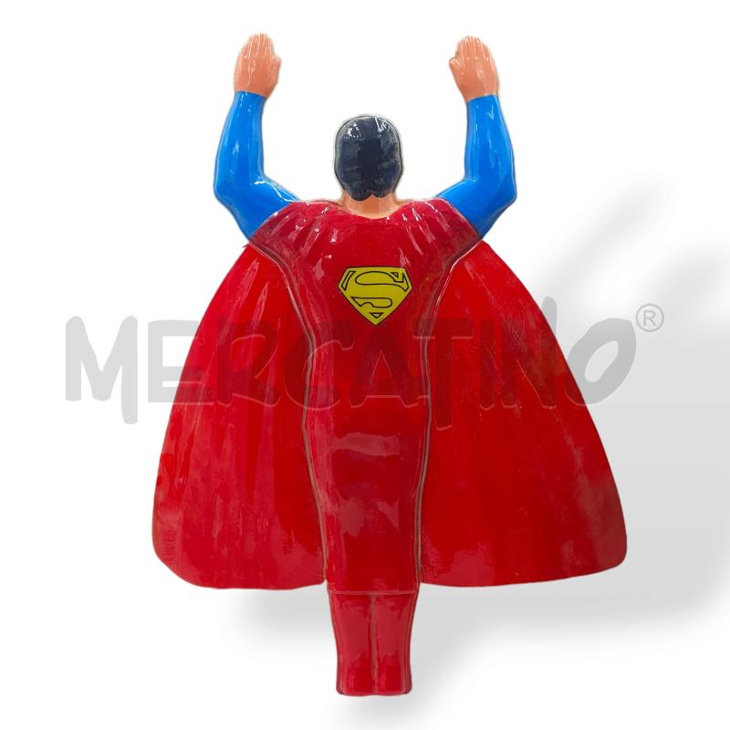 MODELLINO SUPERMAN DI PLASTICA CON MANTELLO  | Mercatino dell'Usato Osasco 2