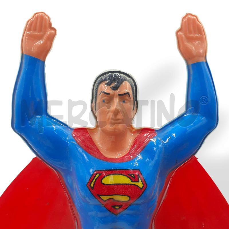 MODELLINO SUPERMAN DI PLASTICA CON MANTELLO  | Mercatino dell'Usato Osasco 3