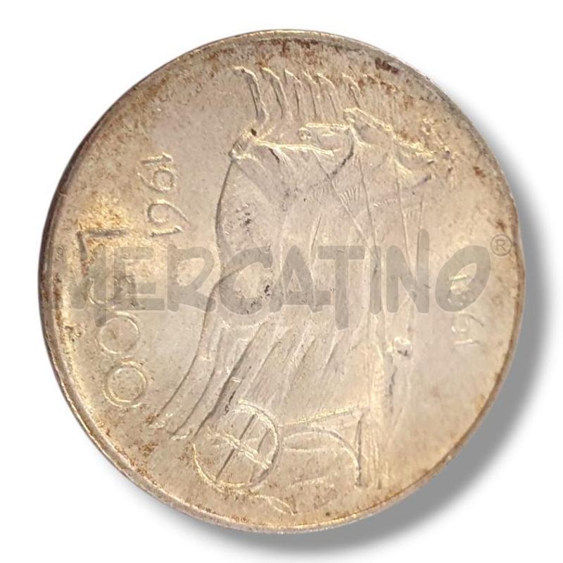 MONETA D'ARGENTO COMMEMORAZIONE D'ITALIA 1961 835/100 | Mercatino dell'Usato Osasco 1