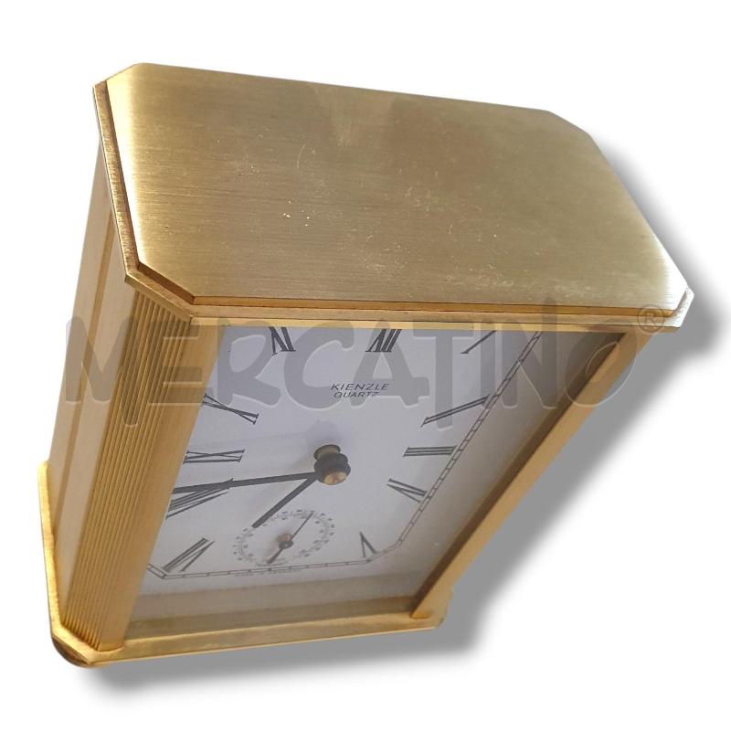 OROLOGIO DA TAVOLO KIENZLE DORATO ALTEZZA 14 CM | Mercatino dell'Usato Osasco 2
