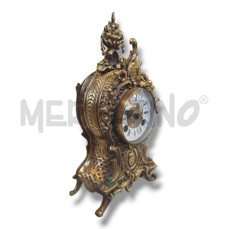 OROLOGIO SOPRAMMOBILE 35CM H BRONZO/OTTONATO | Mercatino dell'Usato Osasco 2