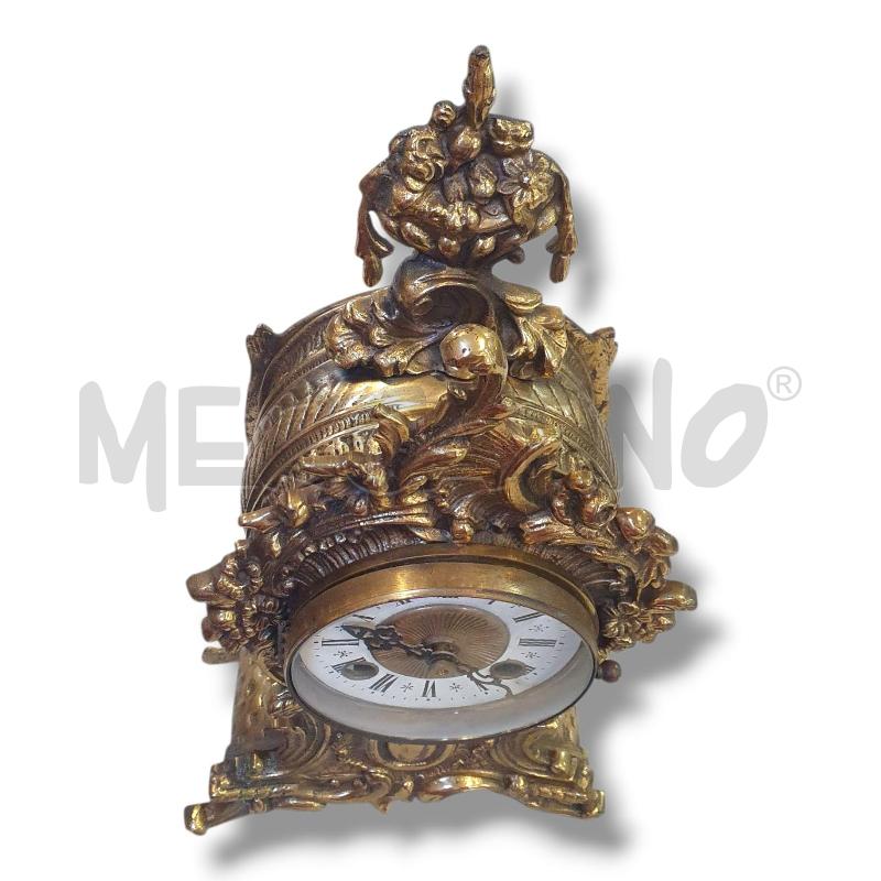 OROLOGIO SOPRAMMOBILE 35CM H BRONZO/OTTONATO | Mercatino dell'Usato Osasco 4