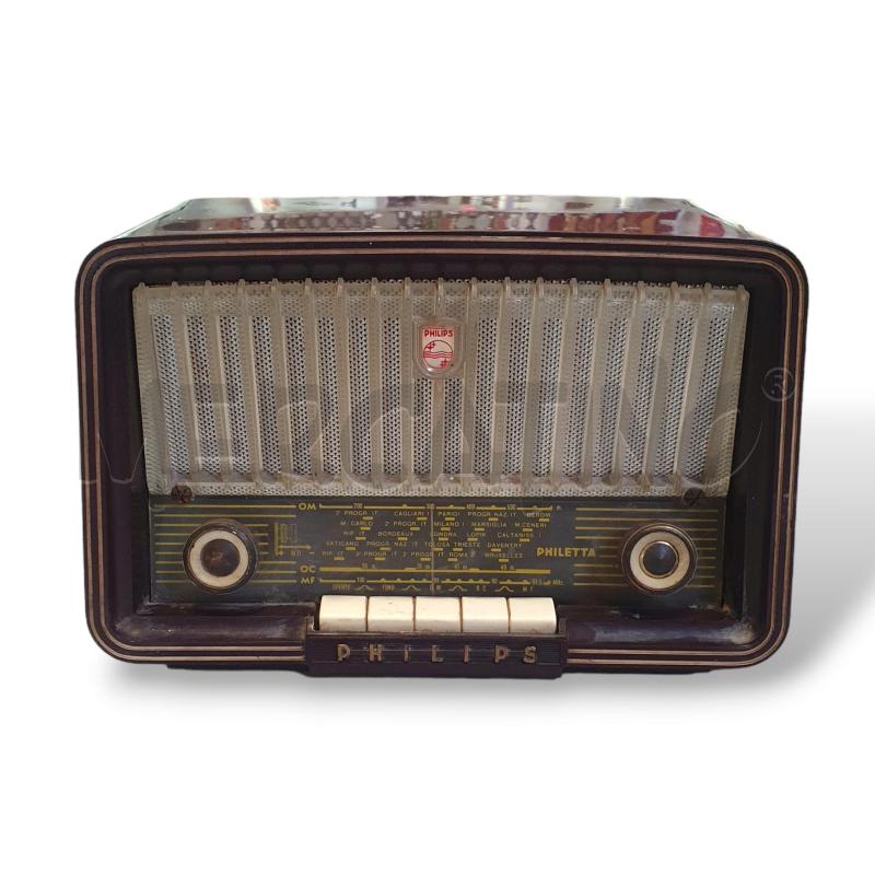 RADIO A VALVOLE PHILIPOS PHILETTA 1956/57 FUNZIONANTE | Mercatino dell'Usato Osasco 1