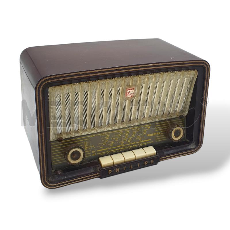 RADIO A VALVOLE PHILIPOS PHILETTA 1956/57 FUNZIONANTE | Mercatino dell'Usato Osasco 2
