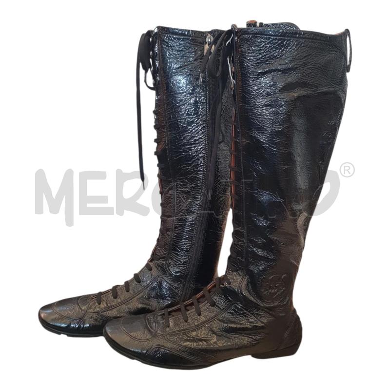 SCARPE DONNA BALLY VERNICE NERE STRINGHE | Mercatino dell'Usato Osasco 1