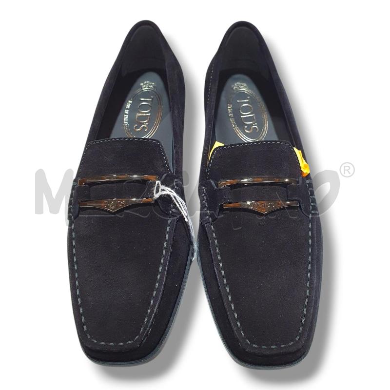 SCARPE DONNA  TODS NERE CAMOSCIO  DUE  BARRETTE ARGENTO | Mercatino dell'Usato Osasco 2