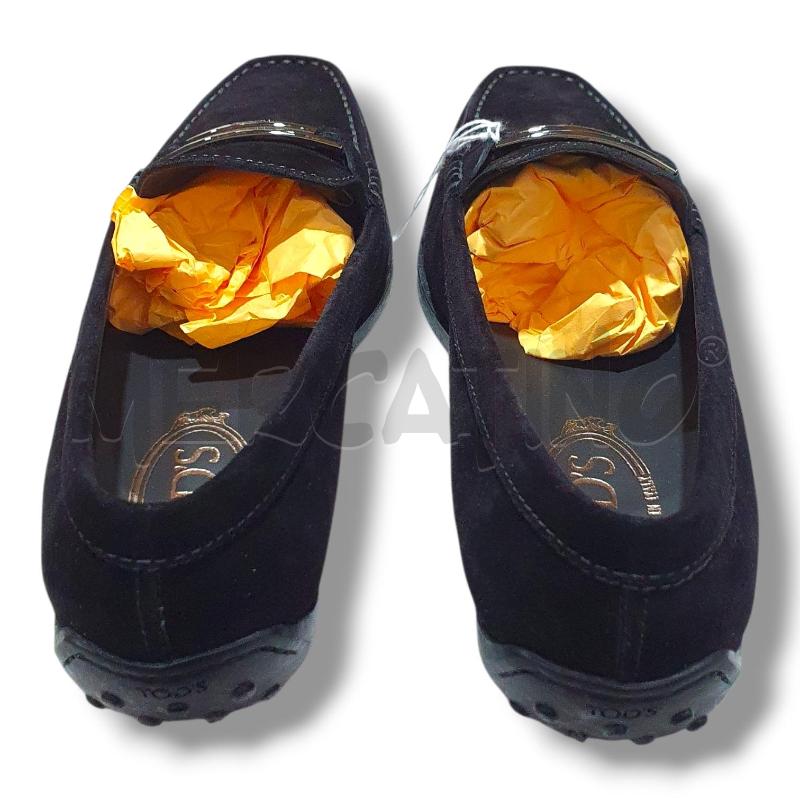 SCARPE DONNA  TODS NERE CAMOSCIO  DUE  BARRETTE ARGENTO | Mercatino dell'Usato Osasco 3
