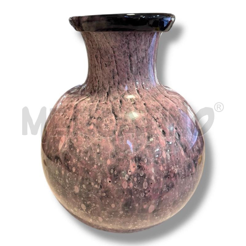 VASO IN VETRO DI MURANO ALTEZZA 40 CM VIOLA | Mercatino dell'Usato Osasco 2