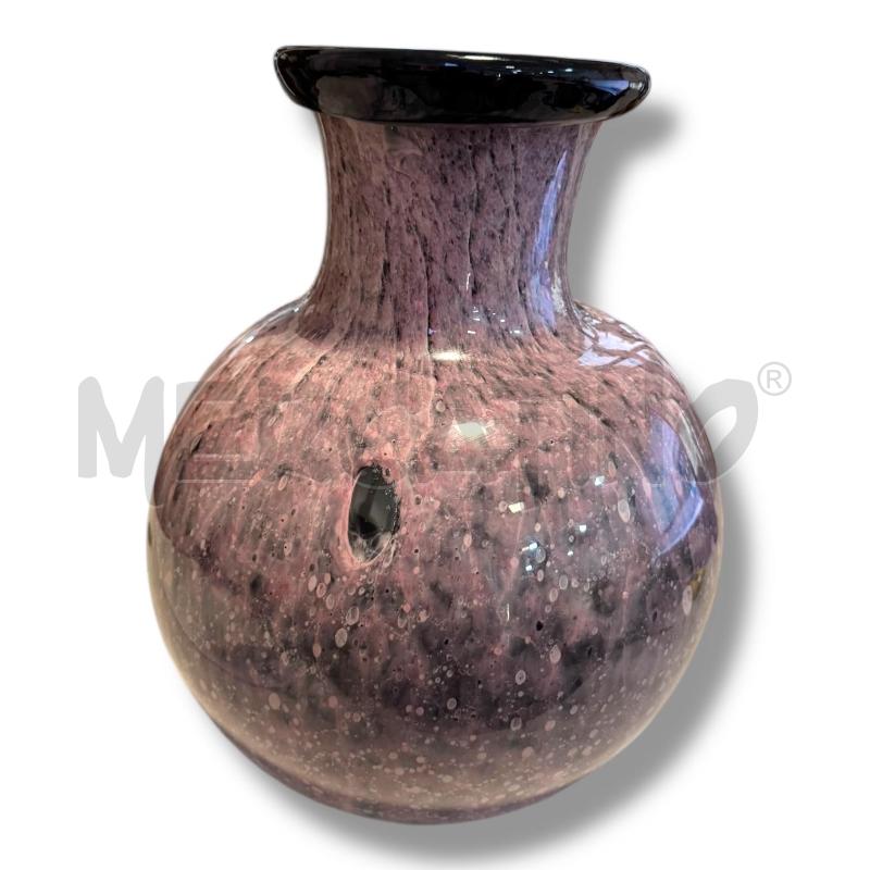 VASO IN VETRO DI MURANO ALTEZZA 40 CM VIOLA | Mercatino dell'Usato Osasco 4
