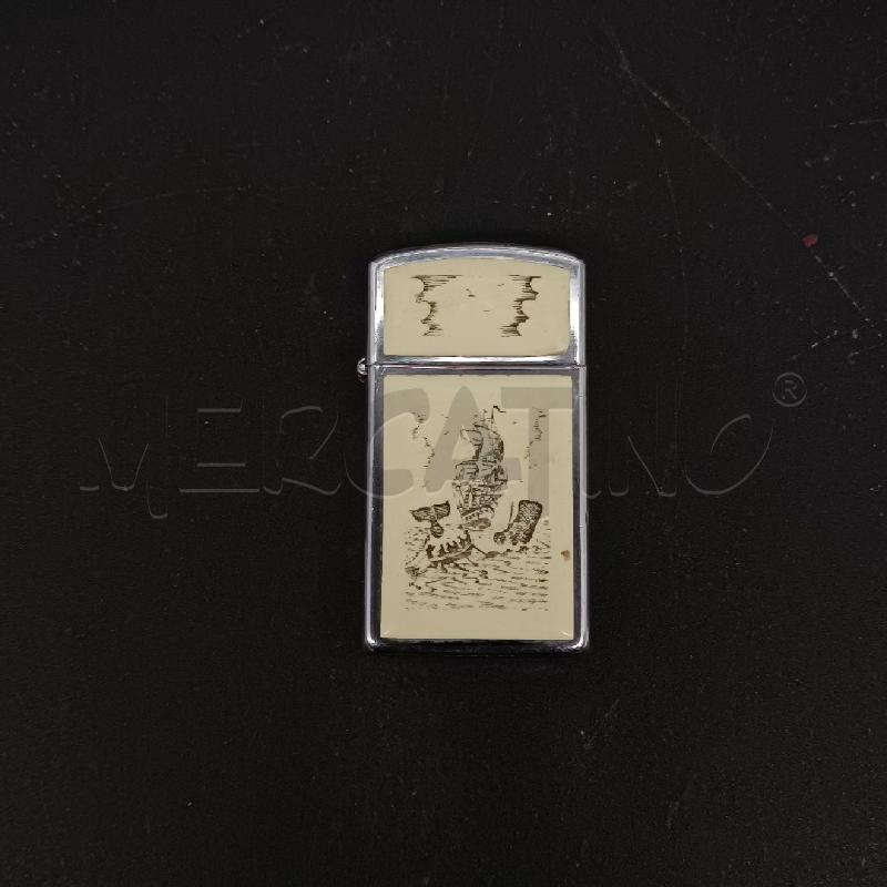 ACCENDINO DA COLLEZIONE ZIPPO CON CARAVELLE DA REVISIONARE | Mercatino dell'Usato Burolo 1