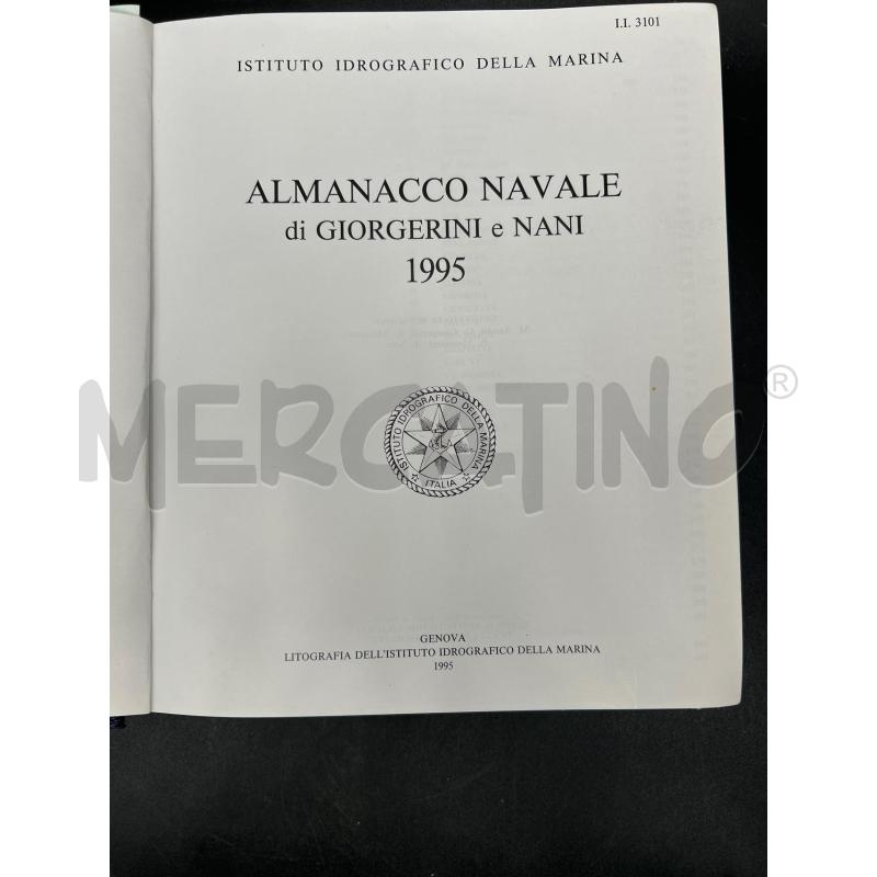 ALMANACCO NAVALE DI GIORGERINI E NANI 1995 | Mercatino dell'Usato Burolo 2