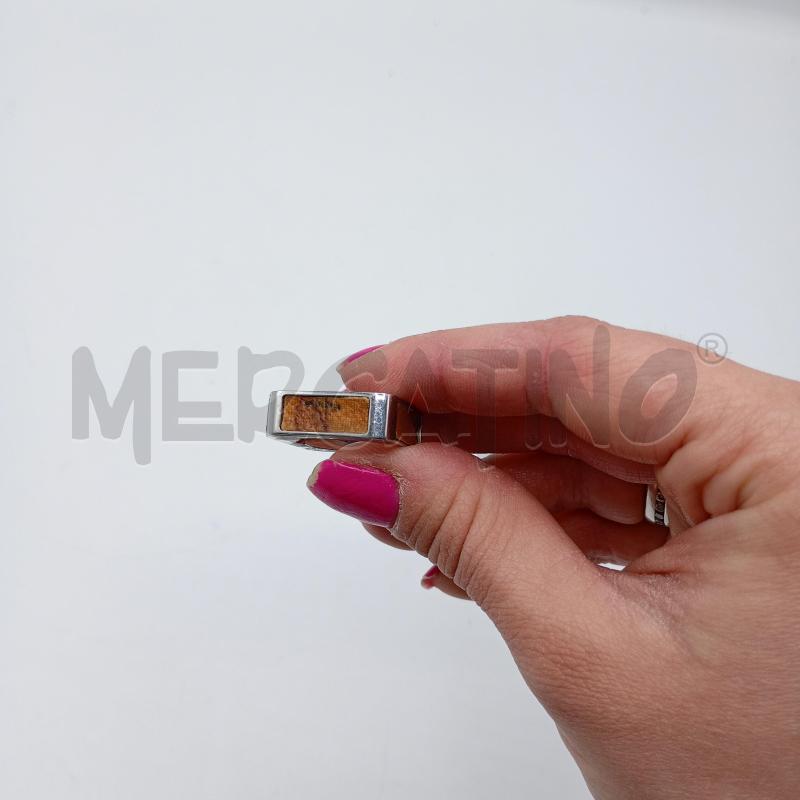 ANELLO ALVIERO MARTINI PRIMA CLASSE ACCIAIO QUADRATO | Mercatino dell'Usato Burolo 2