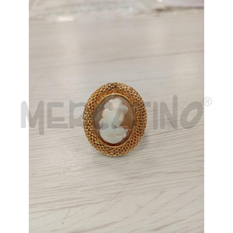 ANELLO DONNA REG. TONDO CAMEO DORATO  | Mercatino dell'Usato Burolo 1