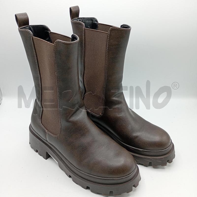 ANFIBI DONNA EVEN&ODD MARRONE GAMBALETTO ELASTICO | Mercatino dell'Usato Burolo 1