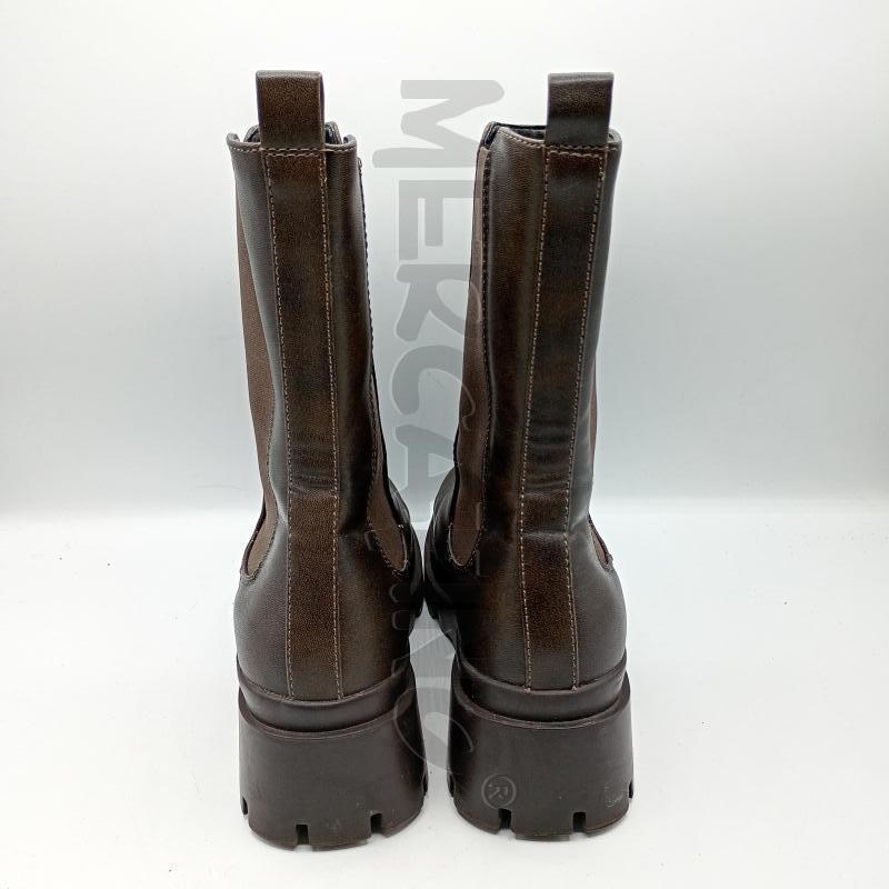 ANFIBI DONNA EVEN&ODD MARRONE GAMBALETTO ELASTICO | Mercatino dell'Usato Burolo 4