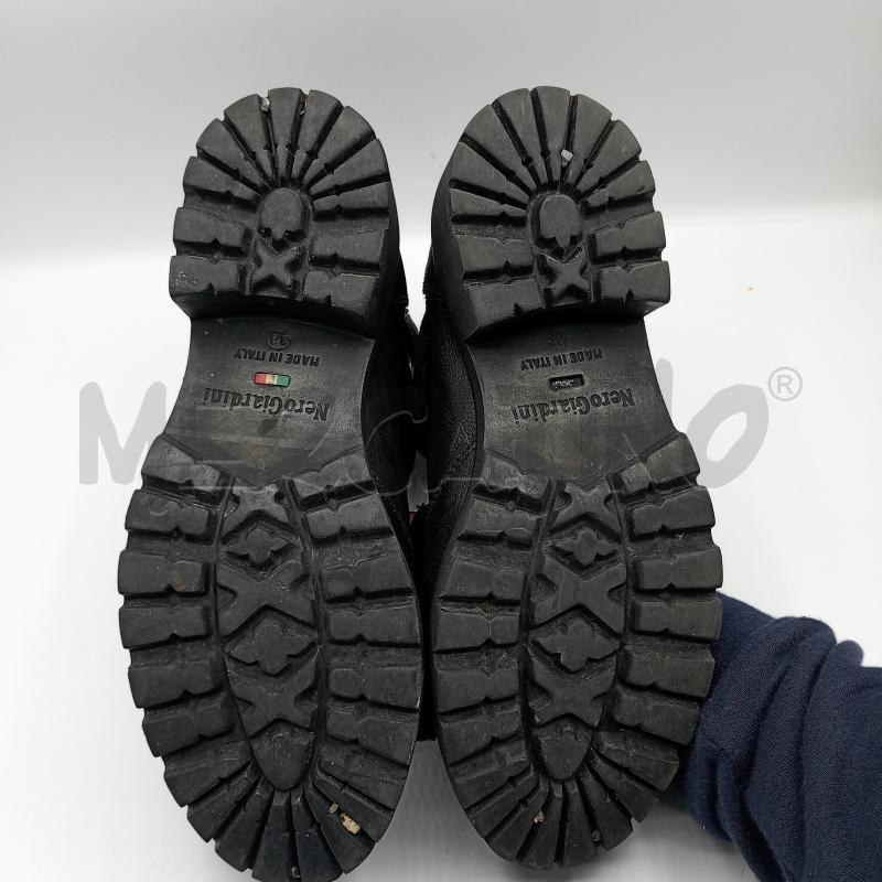 ANFIBI DONNA NERO GIRDINI NERI IN PELLE ZIP POSTERIORE | Mercatino dell'Usato Burolo 5