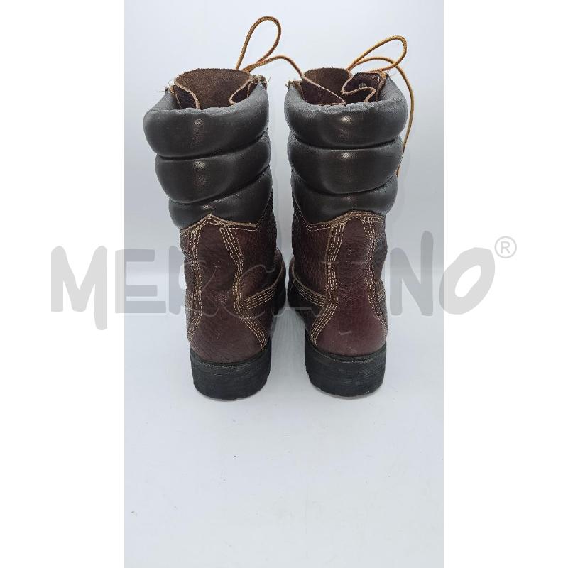 ANFIBI UOMO TIMBERLAND ALTI BORDEAUX PELLE STRINGFATI | Mercatino dell'Usato Burolo 3