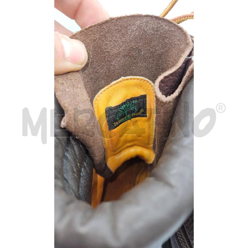 ANFIBI UOMO TIMBERLAND ALTI BORDEAUX PELLE STRINGFATI | Mercatino dell'Usato Burolo 4