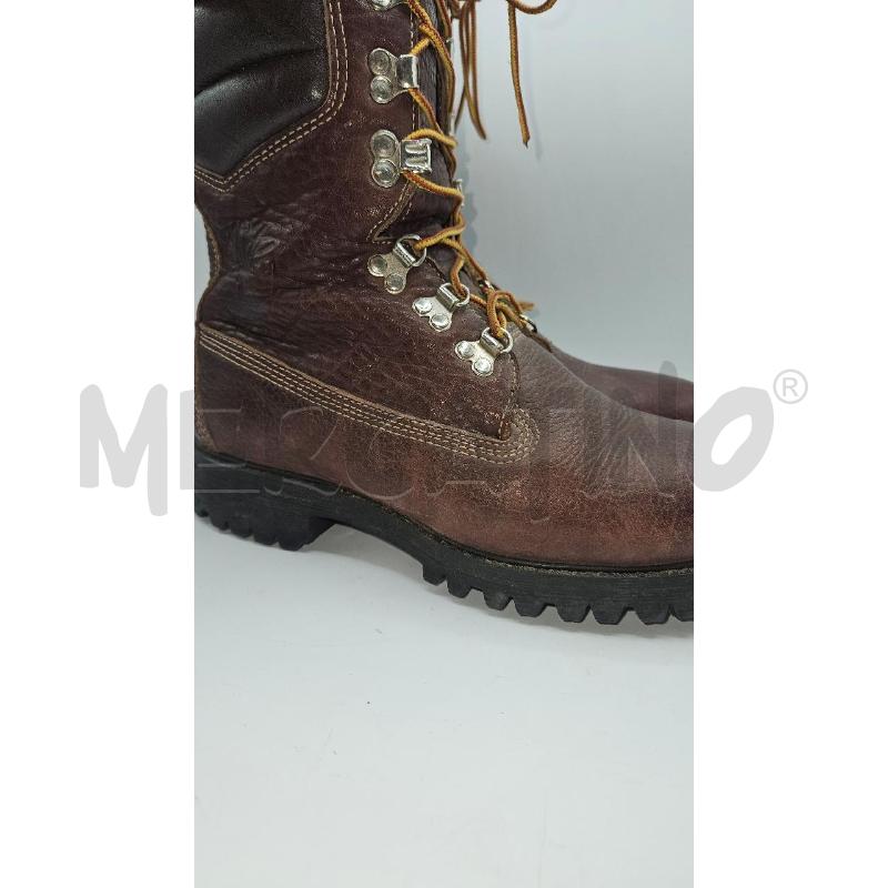 ANFIBI UOMO TIMBERLAND ALTI BORDEAUX PELLE STRINGFATI | Mercatino dell'Usato Burolo 5