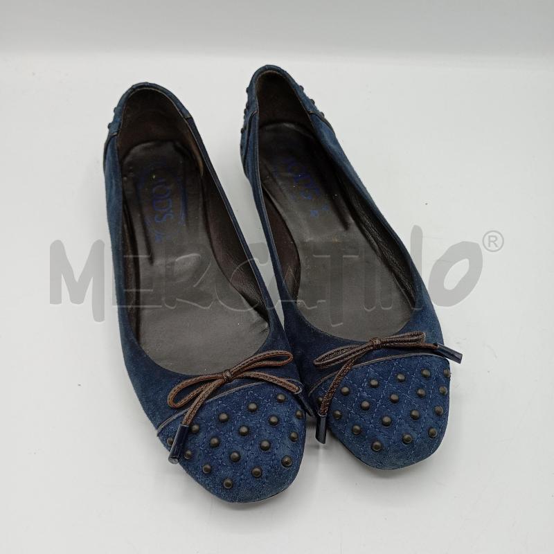 BALLERINA TODS BLU FIOCCO BORCHIE | Mercatino dell'Usato Burolo 1