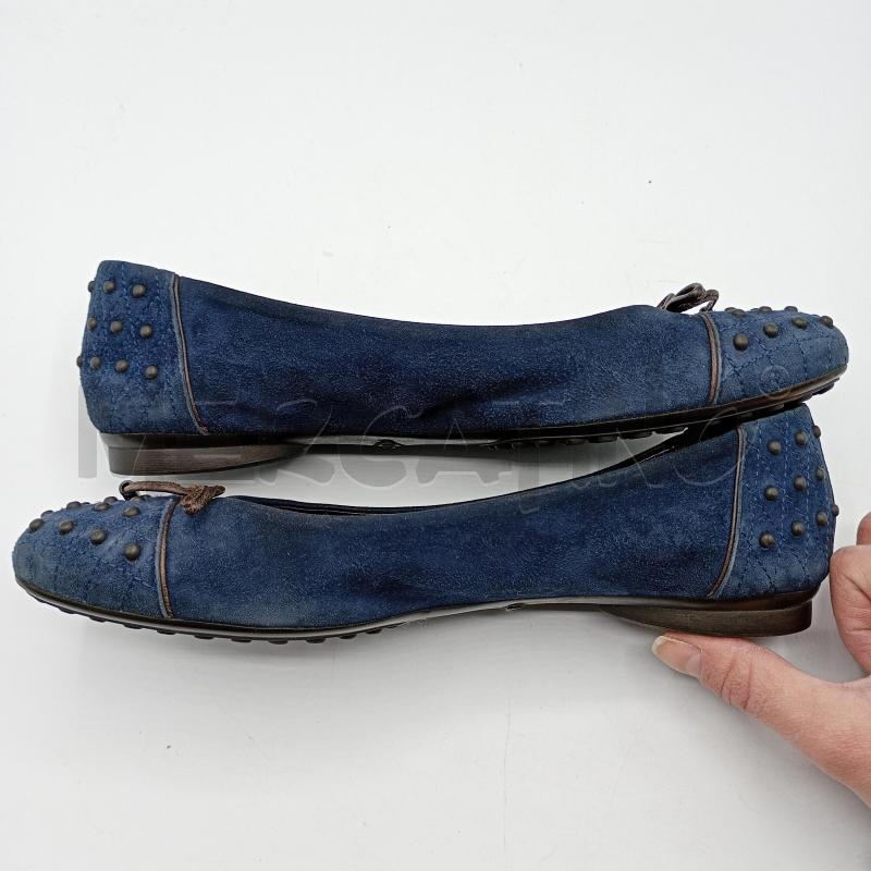 BALLERINA TODS BLU FIOCCO BORCHIE | Mercatino dell'Usato Burolo 3