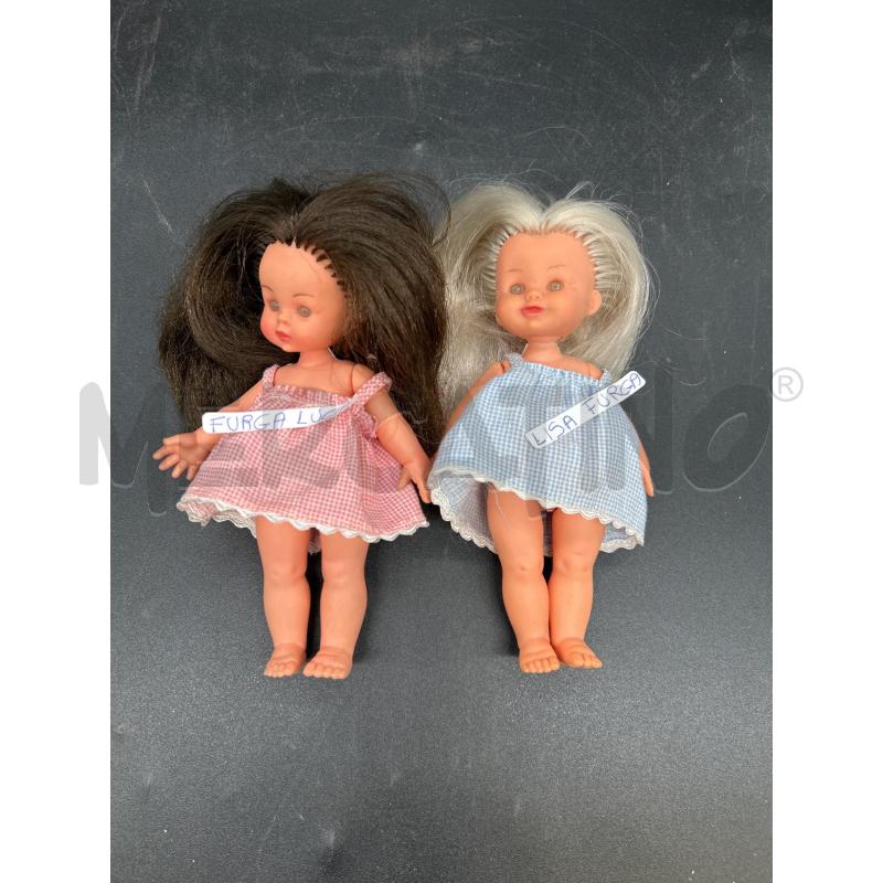 BAMBOLE MINI FURGA LISA E LUCIA PZ2 | Mercatino dell'Usato Burolo 1