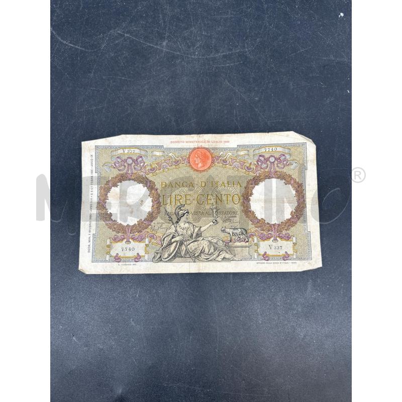 BANCONOTA 100 LIRE V337 | Mercatino dell'Usato Burolo 2