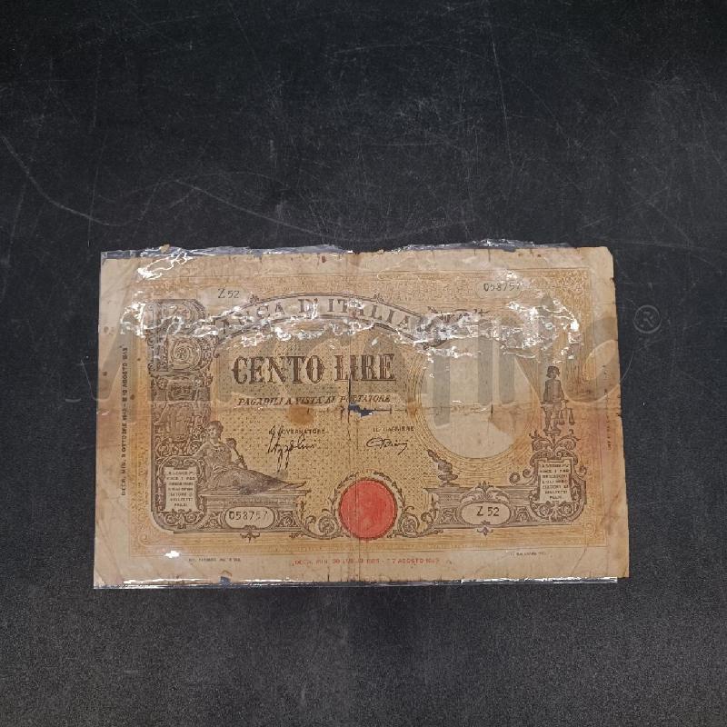 BANCONOTA CENTO LIRE 1943 CON DIFETTI | Mercatino dell'Usato Burolo 1