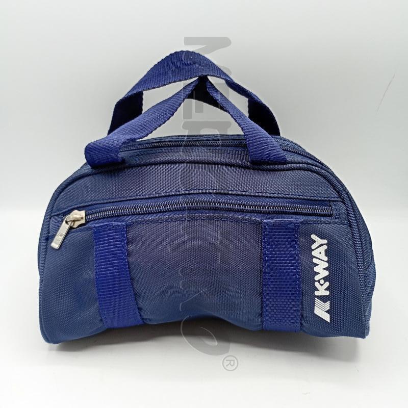 BEAUTY CASE K-WAY BLU NAVY ZIP | Mercatino dell'Usato Burolo 1