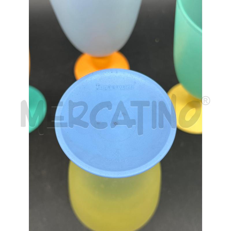 BICCHIERI PZ. 4 TUPPERWARE COLORATI | Mercatino dell'Usato Burolo 3