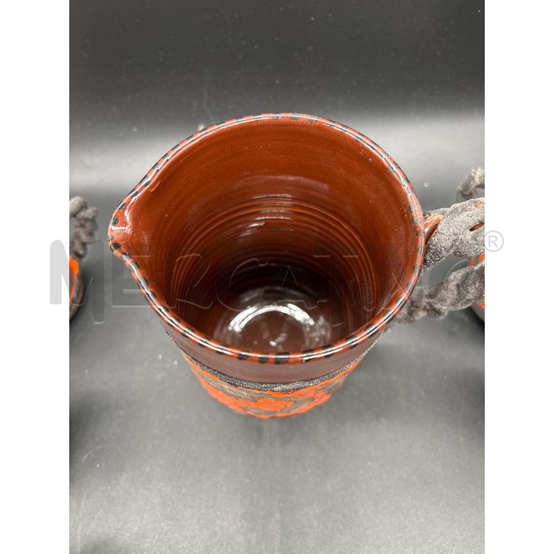 BICCHIERI TERRACOTTA PIETRA LAVICA PZ 6+1 | Mercatino dell'Usato Burolo 4