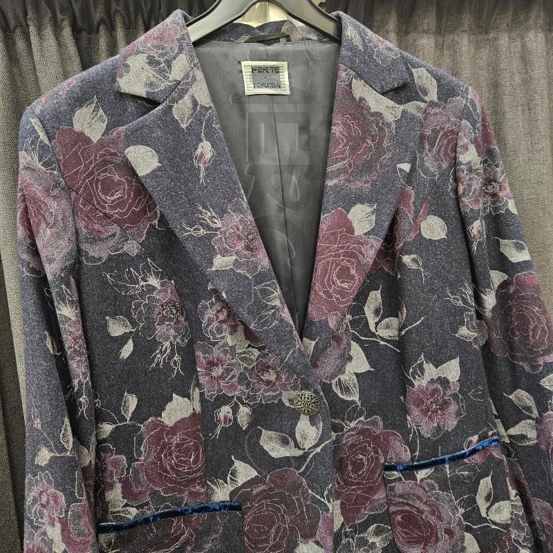 BLAZER DONNA KRIZIA BLU ROSE MISTO LANA | Mercatino dell'Usato Burolo 3