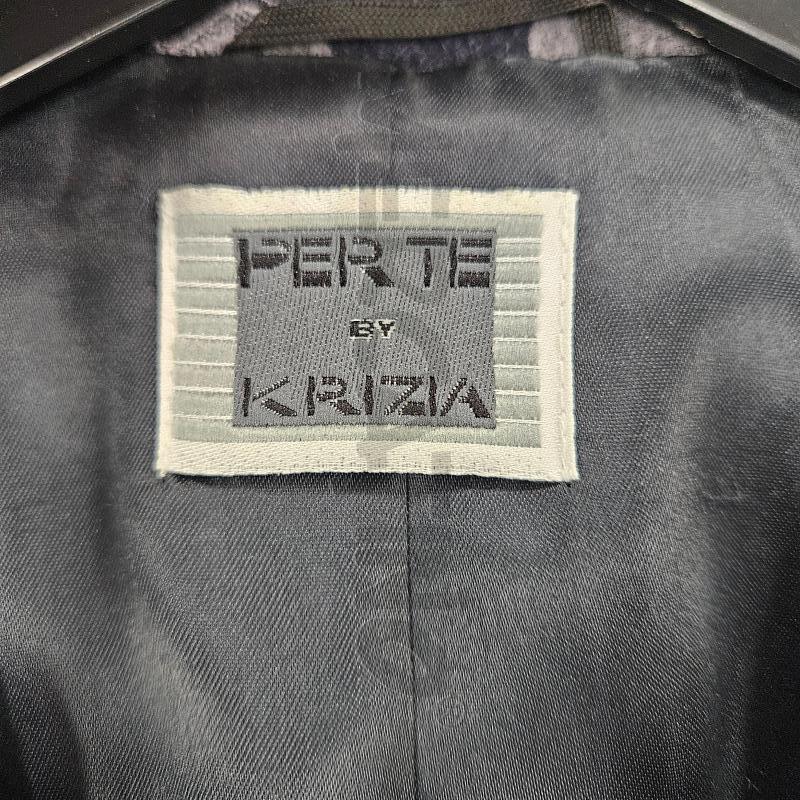 BLAZER DONNA KRIZIA BLU ROSE MISTO LANA | Mercatino dell'Usato Burolo 4
