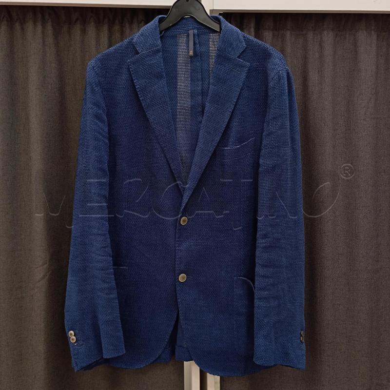 BLAZER UOMO MONTEDORO BLU SFODERATO DESTRUTTURATO | Mercatino dell'Usato Burolo 1