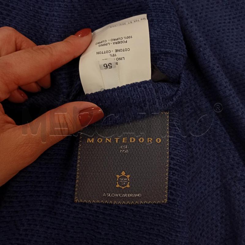 BLAZER UOMO MONTEDORO BLU SFODERATO DESTRUTTURATO | Mercatino dell'Usato Burolo 4