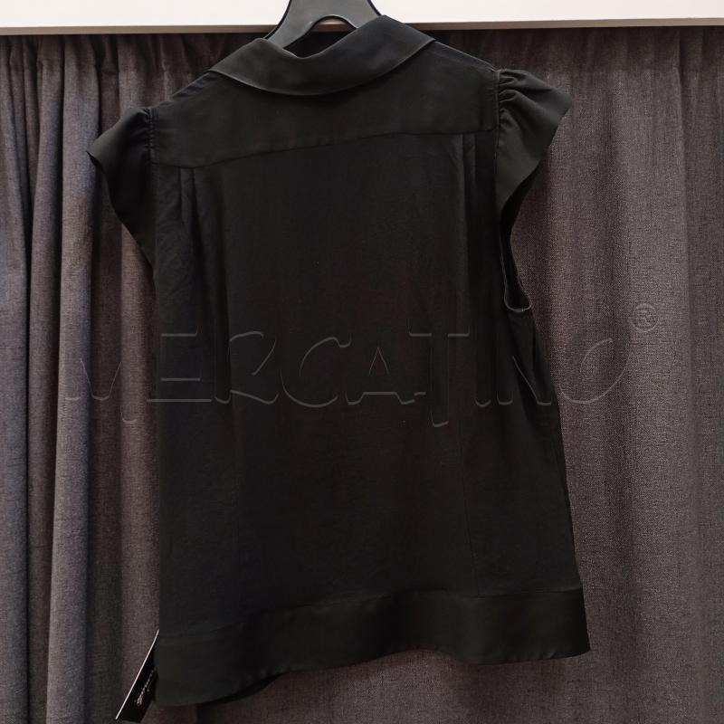 BLUSA DONNA PATRIZIA PEPE NERA CON BOTTONI | Mercatino dell'Usato Burolo 2