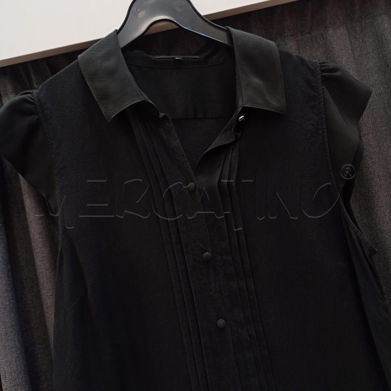 BLUSA DONNA PATRIZIA PEPE NERA CON BOTTONI | Mercatino dell'Usato Burolo 3