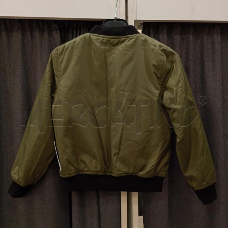 BOMBER BAMBINO BENETTON VERDE MILITARE NERO | Mercatino dell'Usato Burolo 2