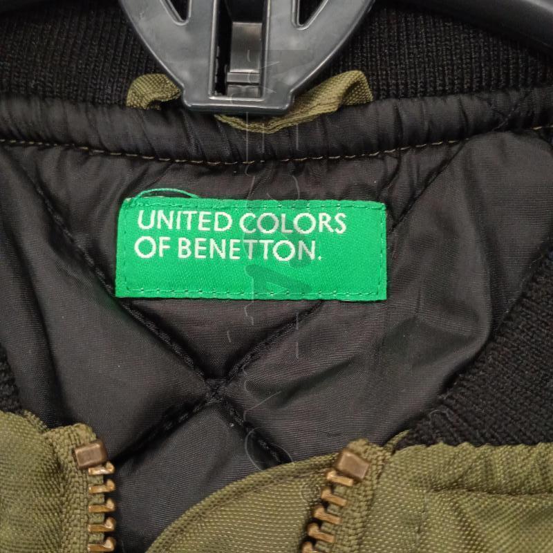 BOMBER BAMBINO BENETTON VERDE MILITARE NERO | Mercatino dell'Usato Burolo 4