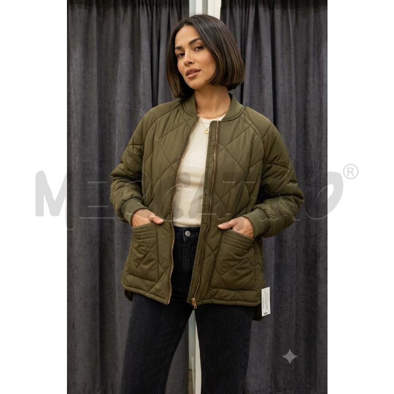 BOMBER DONNA B ANGEL VERDE MILITARE TRAPUTATO | Mercatino dell'Usato Burolo 1