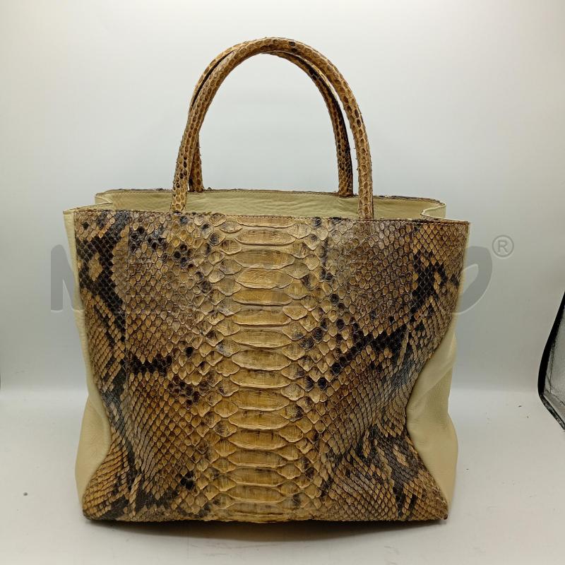 BORSA APE REGINA FIRENZE PANNELLI CENTRALI IN VERO PITONE | Mercatino dell'Usato Burolo 1