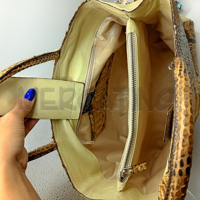 BORSA APE REGINA FIRENZE PANNELLI CENTRALI IN VERO PITONE | Mercatino dell'Usato Burolo 3